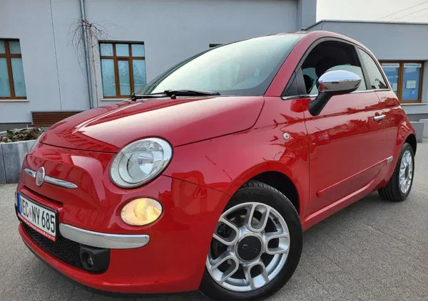 fiat 500 wielkopolskie Fiat 500 cena 19500 przebieg: 174000, rok produkcji 2011 z Brzostek